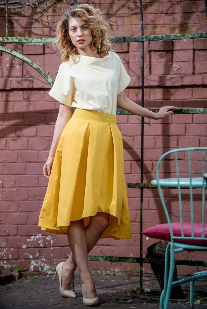 Fusta Maison Ilia, bluza Larisa Dragna